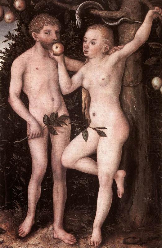 CRANACH, Lucas the Elder Adam and Eve 05 china oil painting image